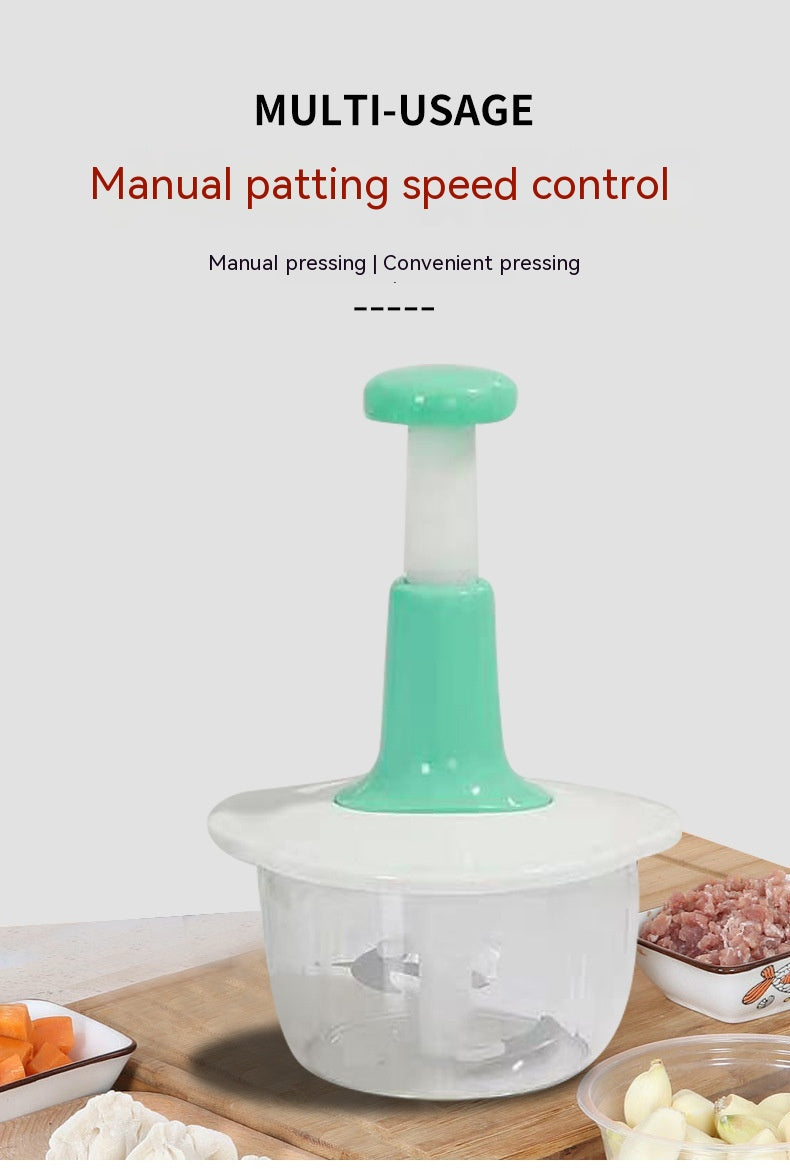 Manual food chopper kitchen tool front view