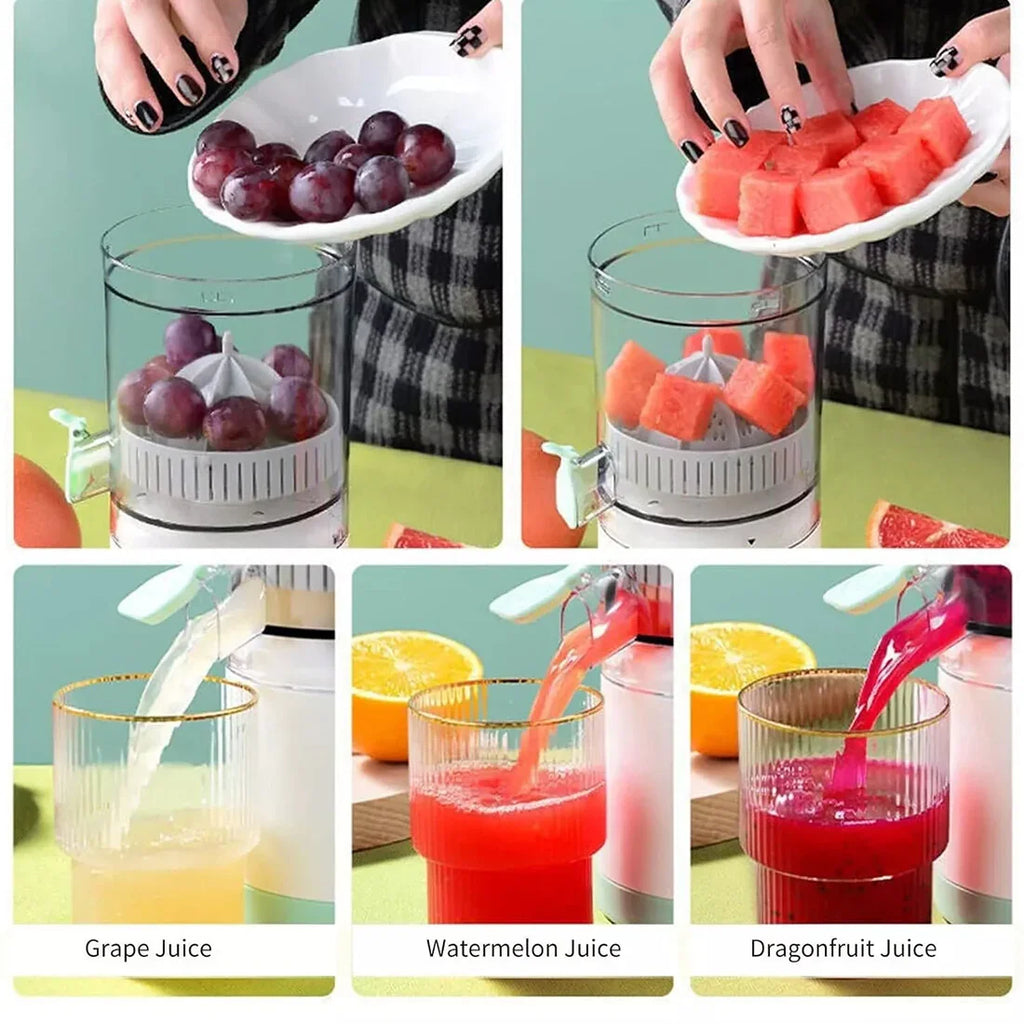 USB rechargeable Lemon Juicer Machine for home and travel use