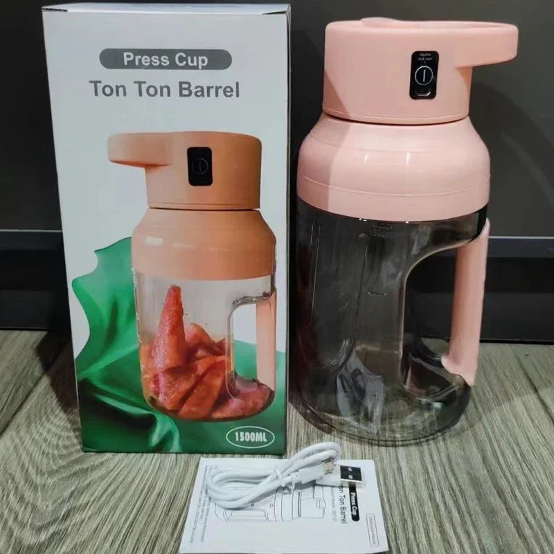 Portable Electric Juicer Unboxing USB Cable Instruction Manual Box