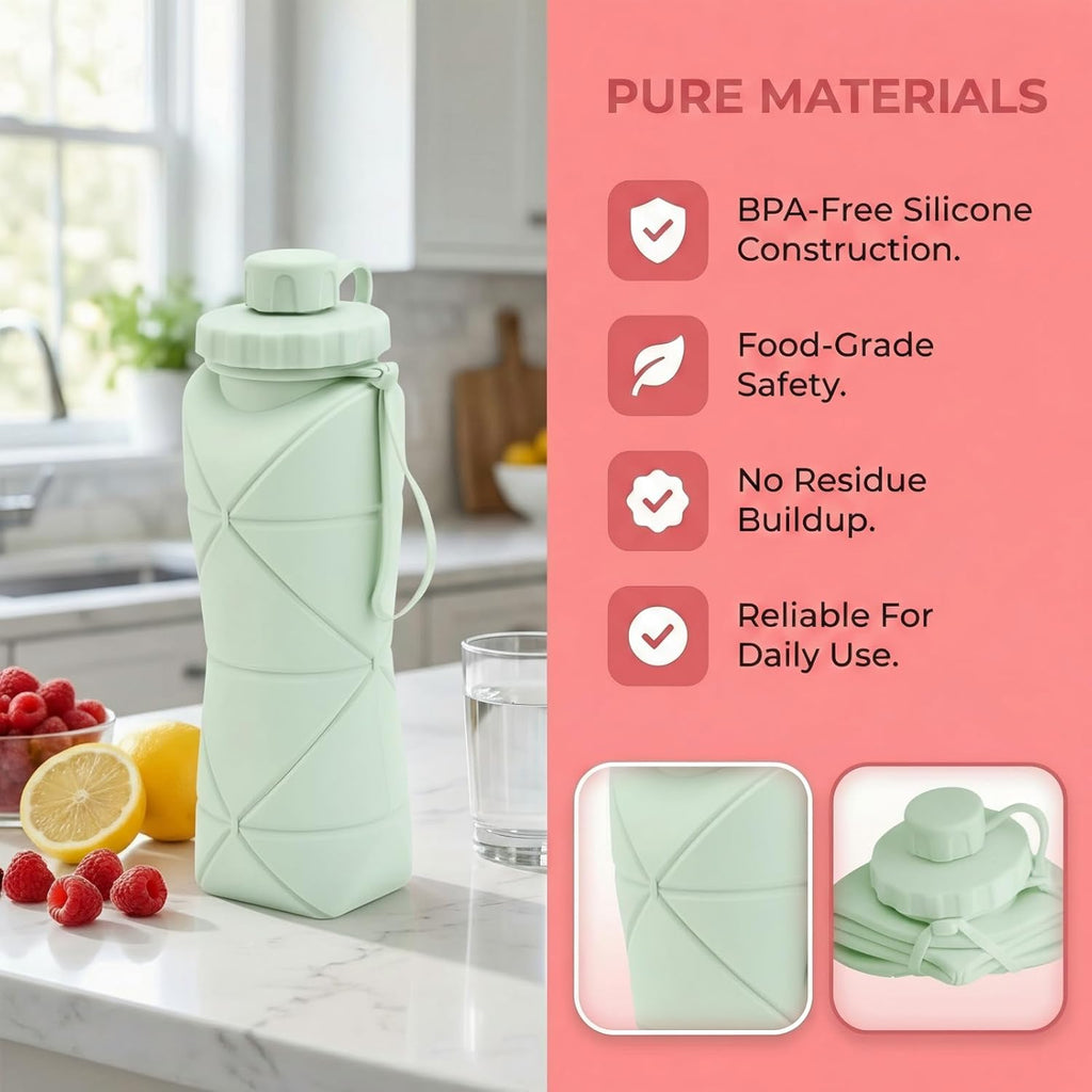 Lightweight collapsible bottle for daily use