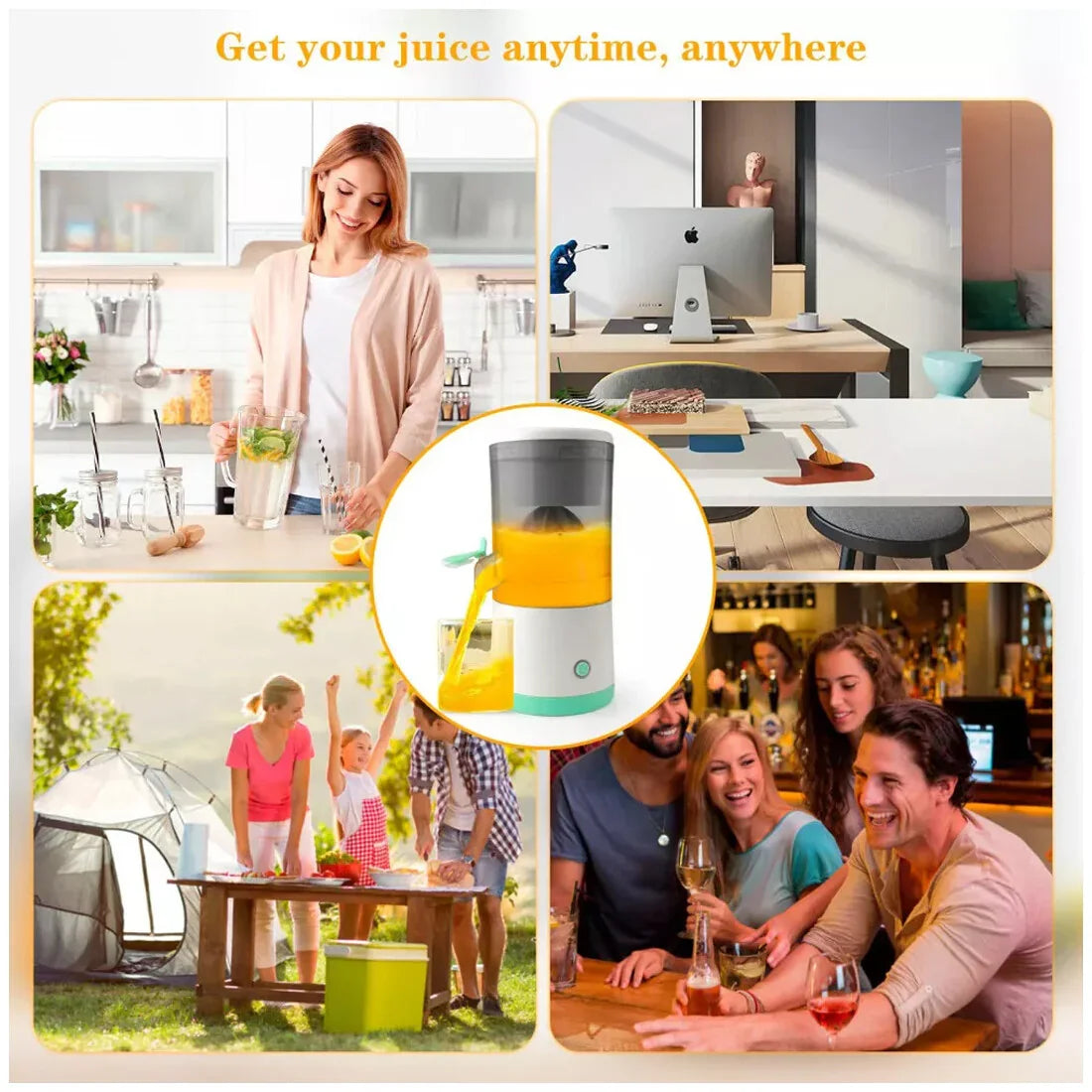 Smart kitchen Electric Citrus Juicer with transparent juice container
